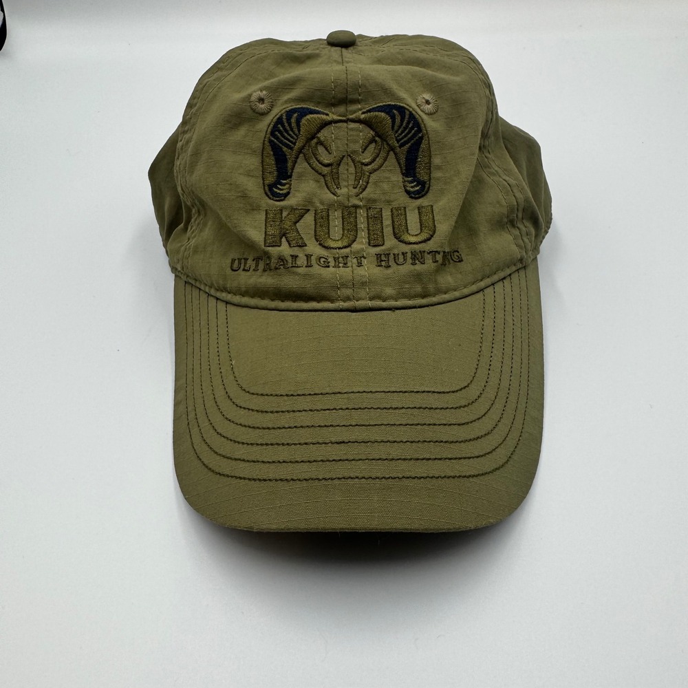 KUIU Ultralight Hunting Hat Mens Green Ripstop Nylon Adjustable Baseball Cap